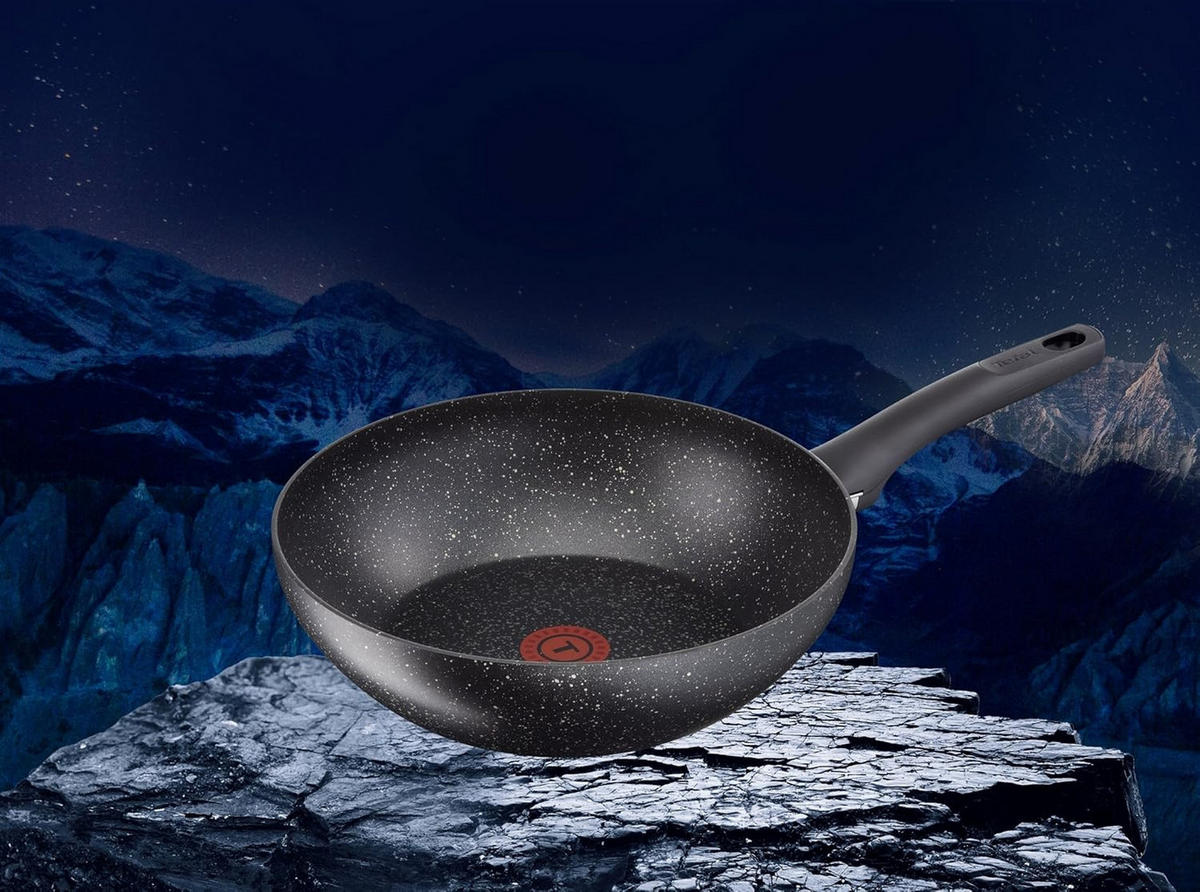 WOKPFANNE C6361902 Schwarz 28 cm Aluminium Induktion Antihaft - Schwarz, Kunststoff/Metall (28cm)