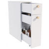 SCHRANK für Küche und Bad FRODO Weiß 21/45/61,8 cm - Weiß, Holzwerkstoff (21/61.8/45cm) - Matkam Möbel