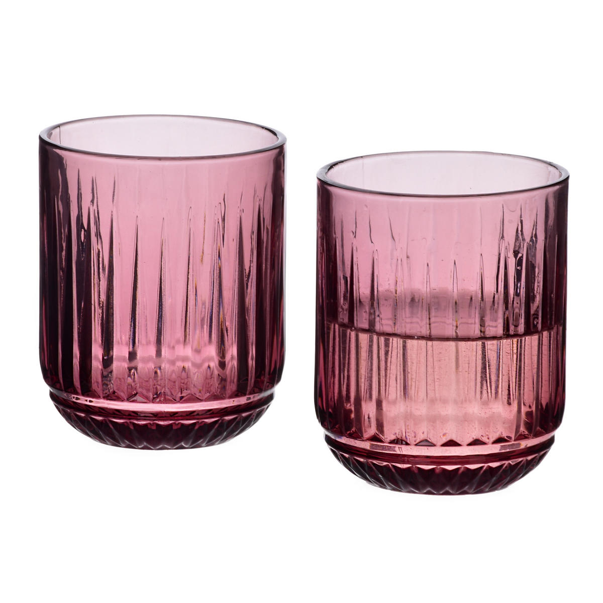 GLÄSER Elise 4er Set rosa 7.5/7.5/9 cm Glas - Rosa, Glas - Mondex