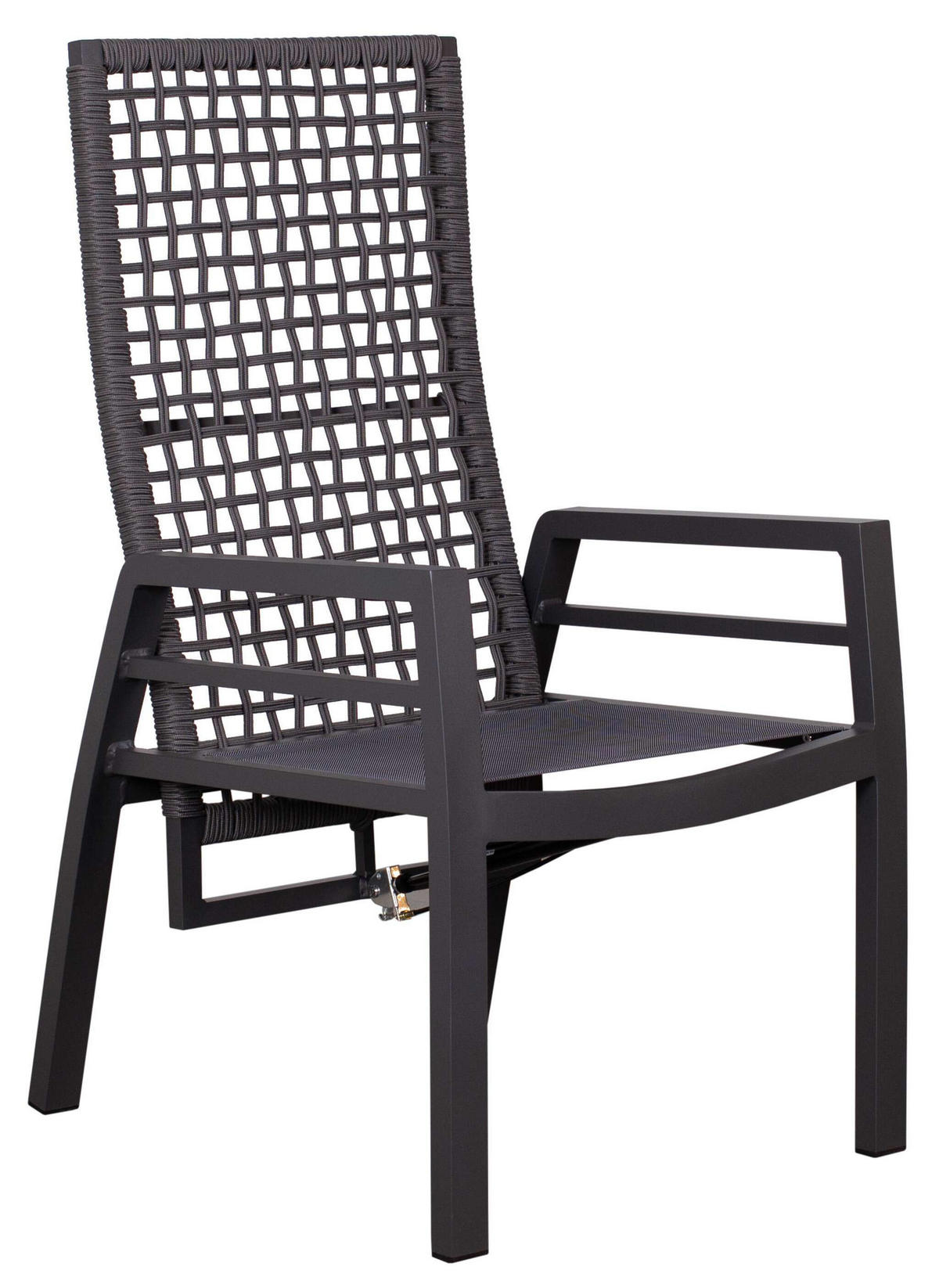 GARTENSTUHL Lucena - Grau, Metall (78/122/62cm) - Mr. Deko