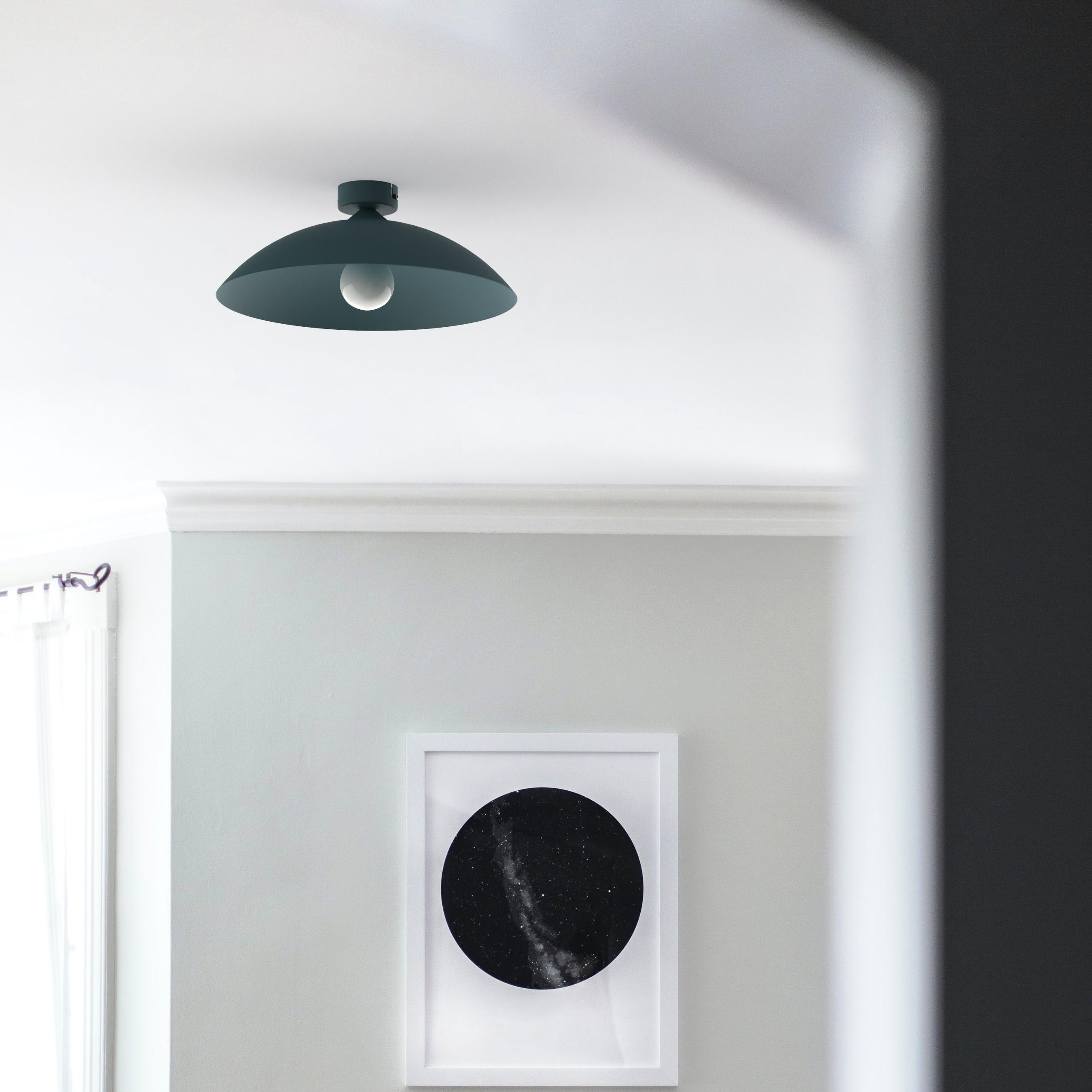 DECKENLEUCHTE - Blau, Metall (40/40/14.5cm) - Lumicom