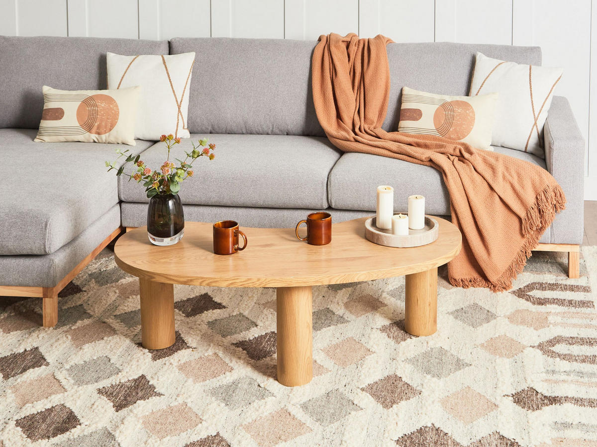 COUCHTISCH Braun Auburn - Hellbraun, Holzwerkstoff (46/112/38cm) - Beliani