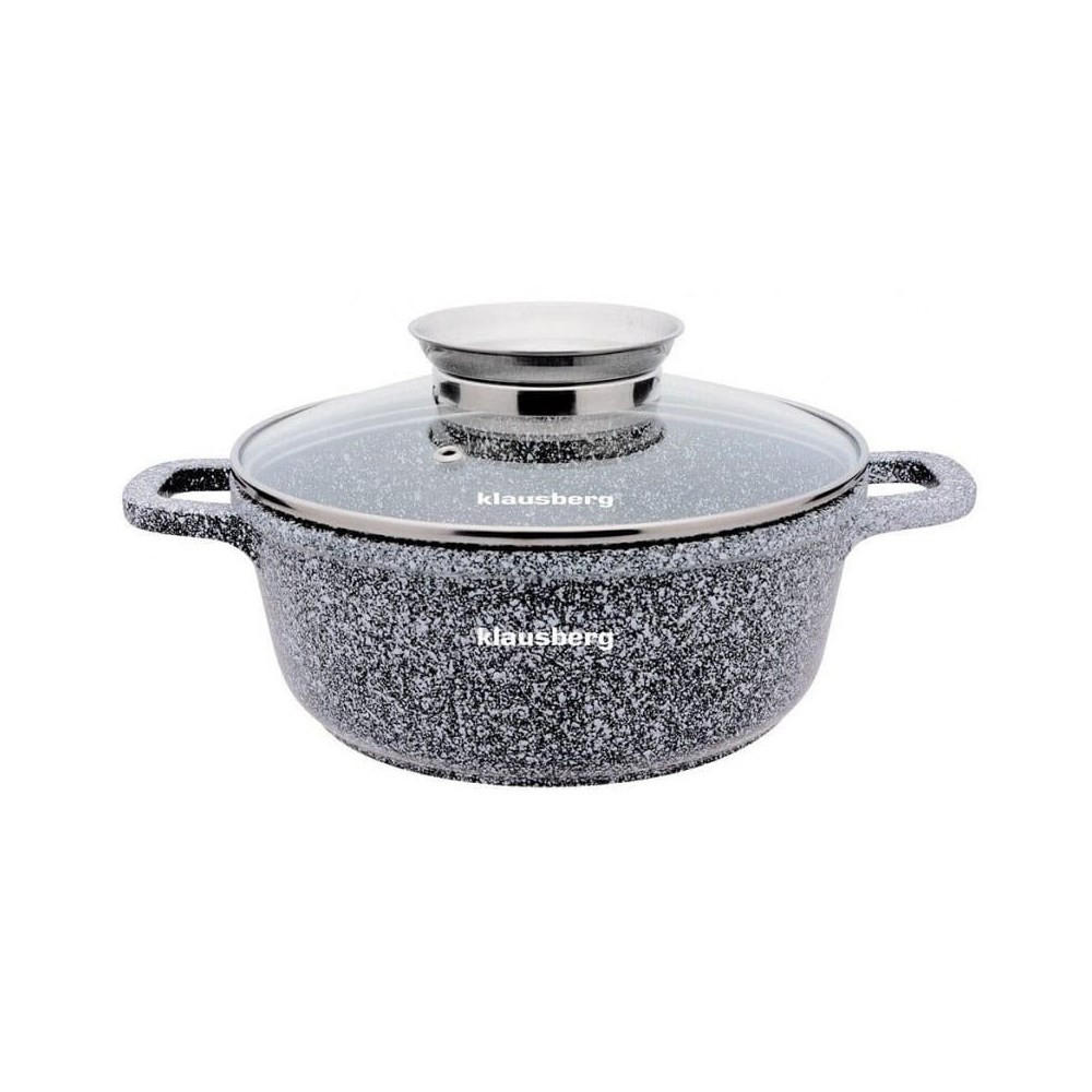 TOPF Grau 20/20/9.5 cm KB7520 - Grau, Metall (20cm) - Klausberg 