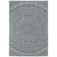 OUTDOORTEPPICH Cleo Beige/Blau 200x290 cm - Beige, Textil (200/290cm) - benuta Nest