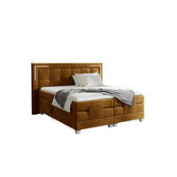BOXSPRINGBETT Bett Elektrisch Dores - Currygelb, Holzwerkstoff/Textil (160/200cm) - Fun Möbel