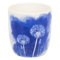 KAFFEEBECHER ohne Henkel Cyan Blue Dandelion - Naturfarben, Keramik (0.2L) - Könitz