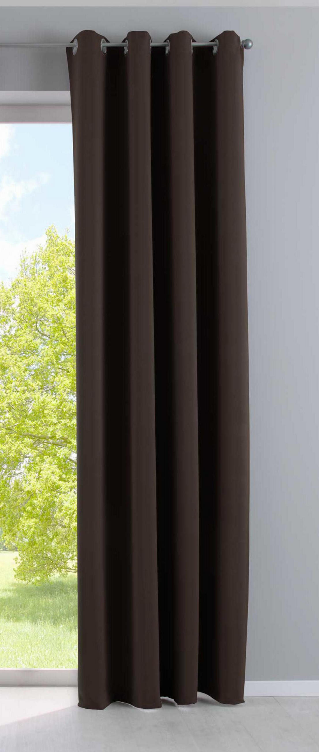 VORHANG »NEW YORK« HxB 245x140 cm Braun - Braun, Textil (140/245cm) - Gardinenbox
