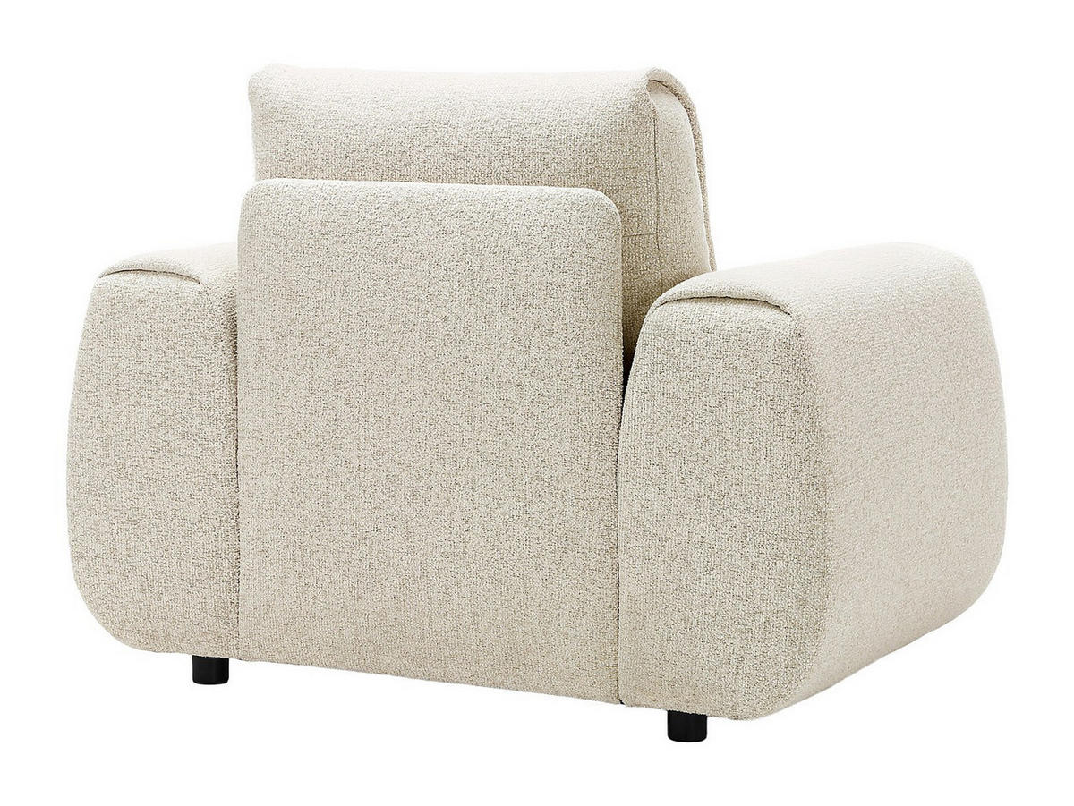 SESSEL mit gerader Rückenlehne - 1 Person - stoff - beige Monelia - Beige, Textil (109/81/85cm) - Vente-Unique