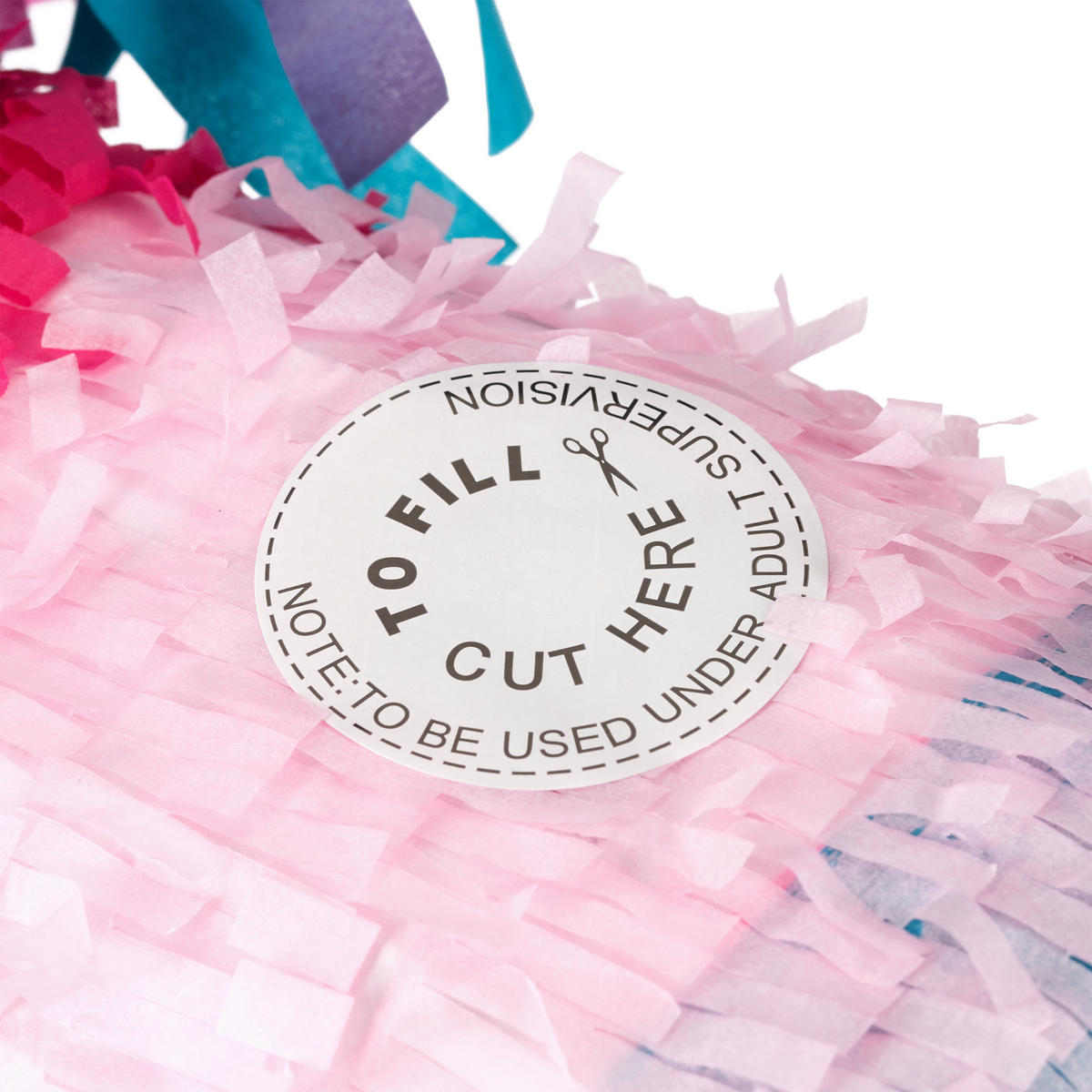 PINATA Einhorn - Rosa, Papier/Wellpappe (40/54/13cm) - Relaxdays