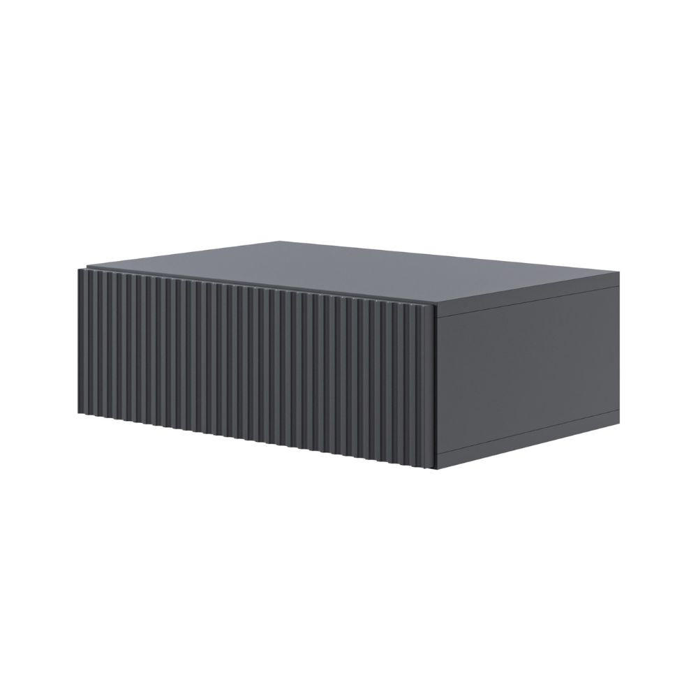 NACHTSCHRANK Veldio Schwarz 50 cm - Schwarz, Holzwerkstoff (50/17/35.6cm) - Selsey