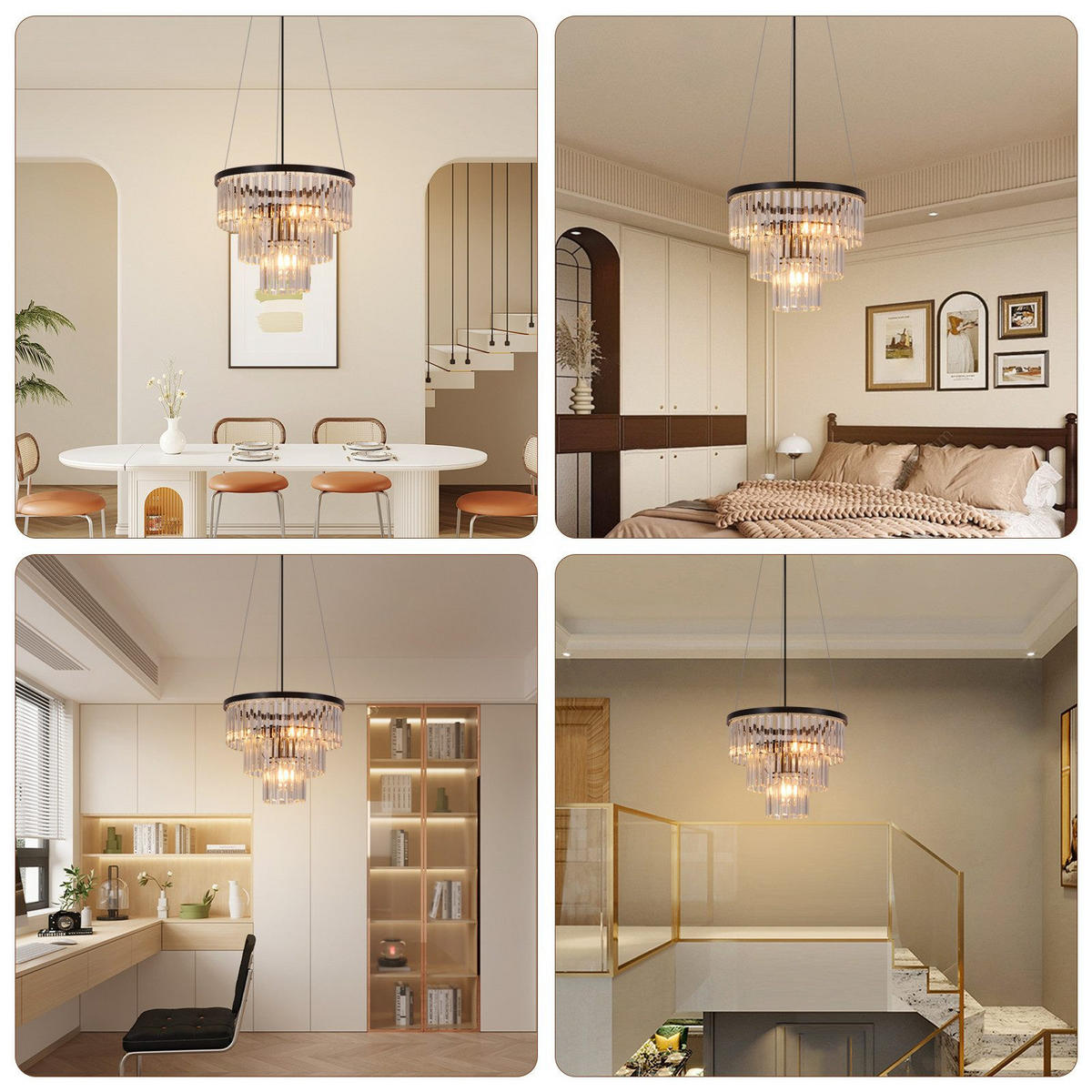 HÄNGELEUCHTE Brynq 40/156/40 cm - Schwarz, Metall (40/40/156cm) - ZMH