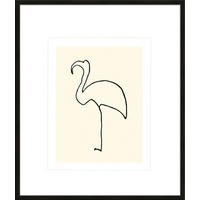 BILD gerahmt 53x63 cm Pablo Picasso „Flamingo“ - Weiß, Holz (53/63cm) - artissimo