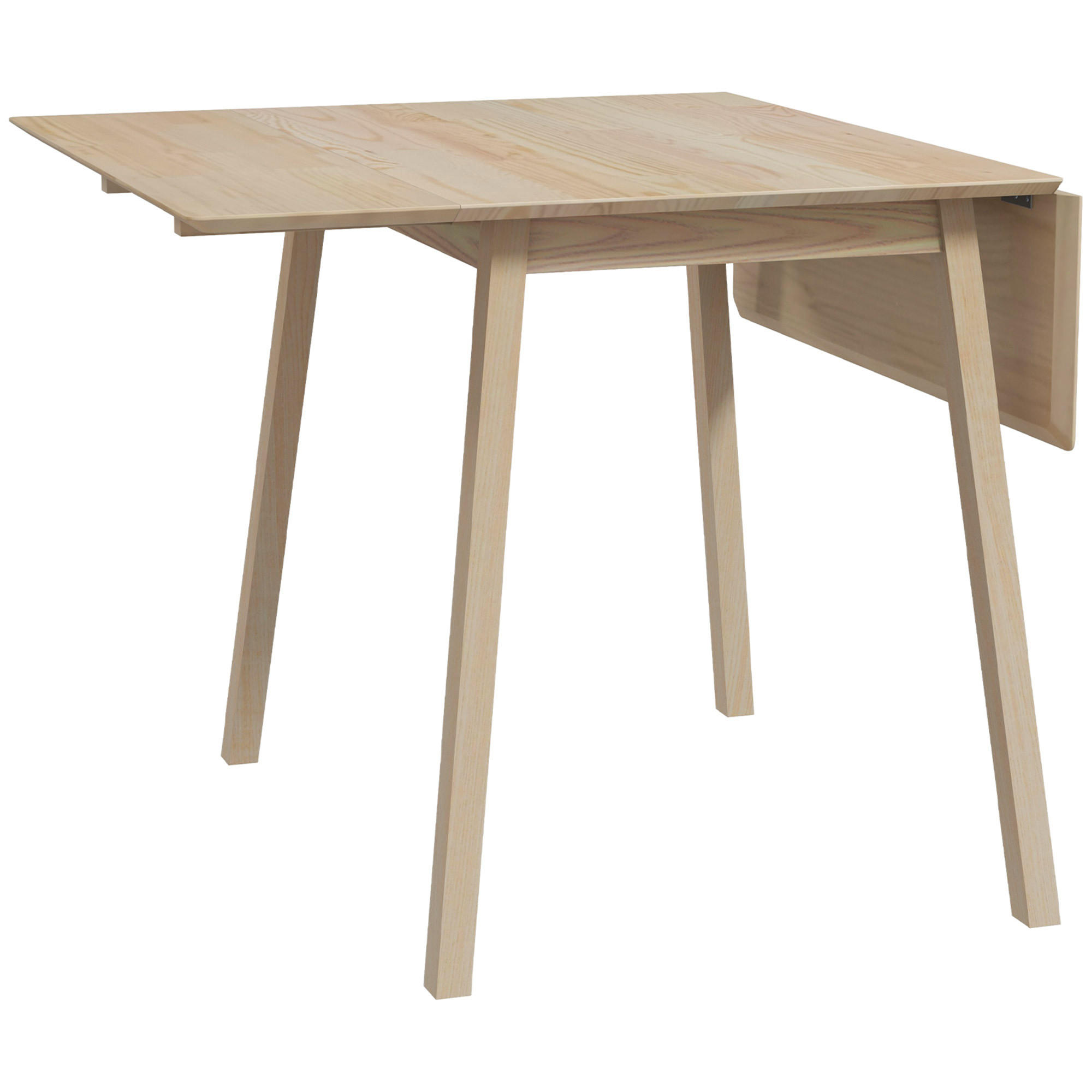HOMCOM Opvouwbare Klaptafel voor keuken, eetkamer, afneembaar, op wielen, 75 x 140 x 74 cm, 2 geïntegreerde planken, kleur: zwart