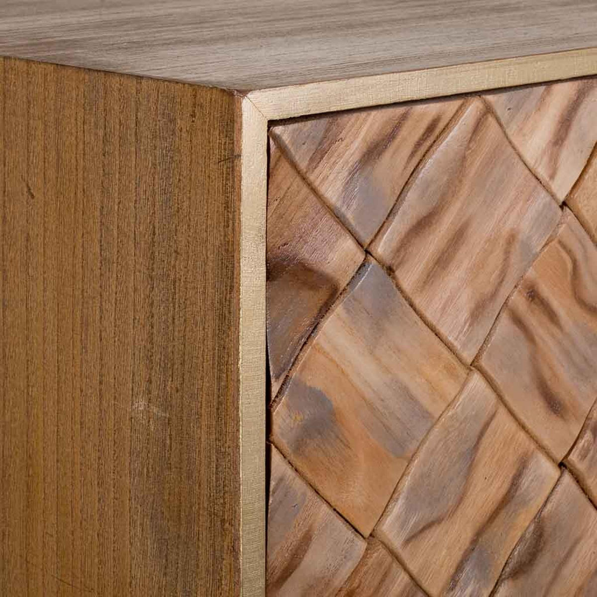 SCHRANK aus holz 76x42x125 cm braun - Braun, Holz (76/125/42cm) - Wanderlust