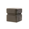 POUF Piazza Grau 40/40/42,5 cm - Grau, Textil (40/42.5/40cm) - Light & Living
