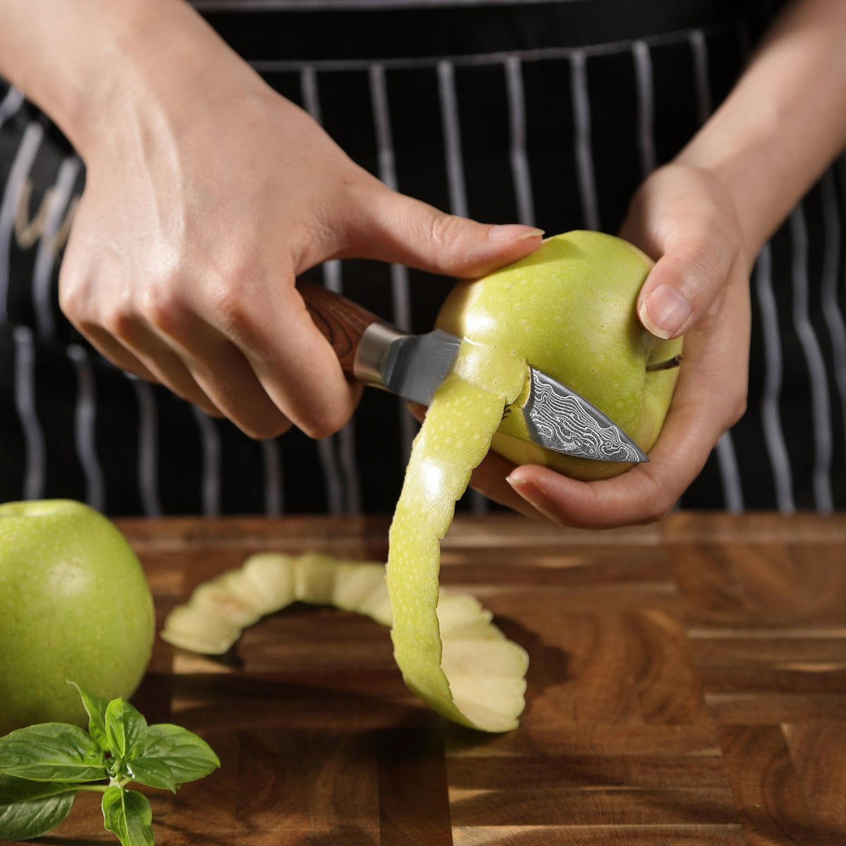 MESSERSET 5-TEILIG 8–20 cm - Braun, Holz/Metall - Wakoli