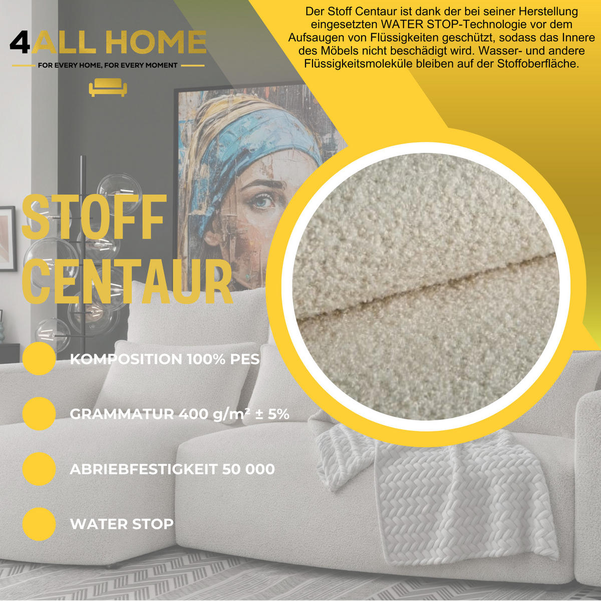 ECKSOFA Travis mit Bettkasten und Schlaffunktion, L-Form, Boucle, Universal - Beige, Holzwerkstoff (248/148cm) - 4ALL HOME