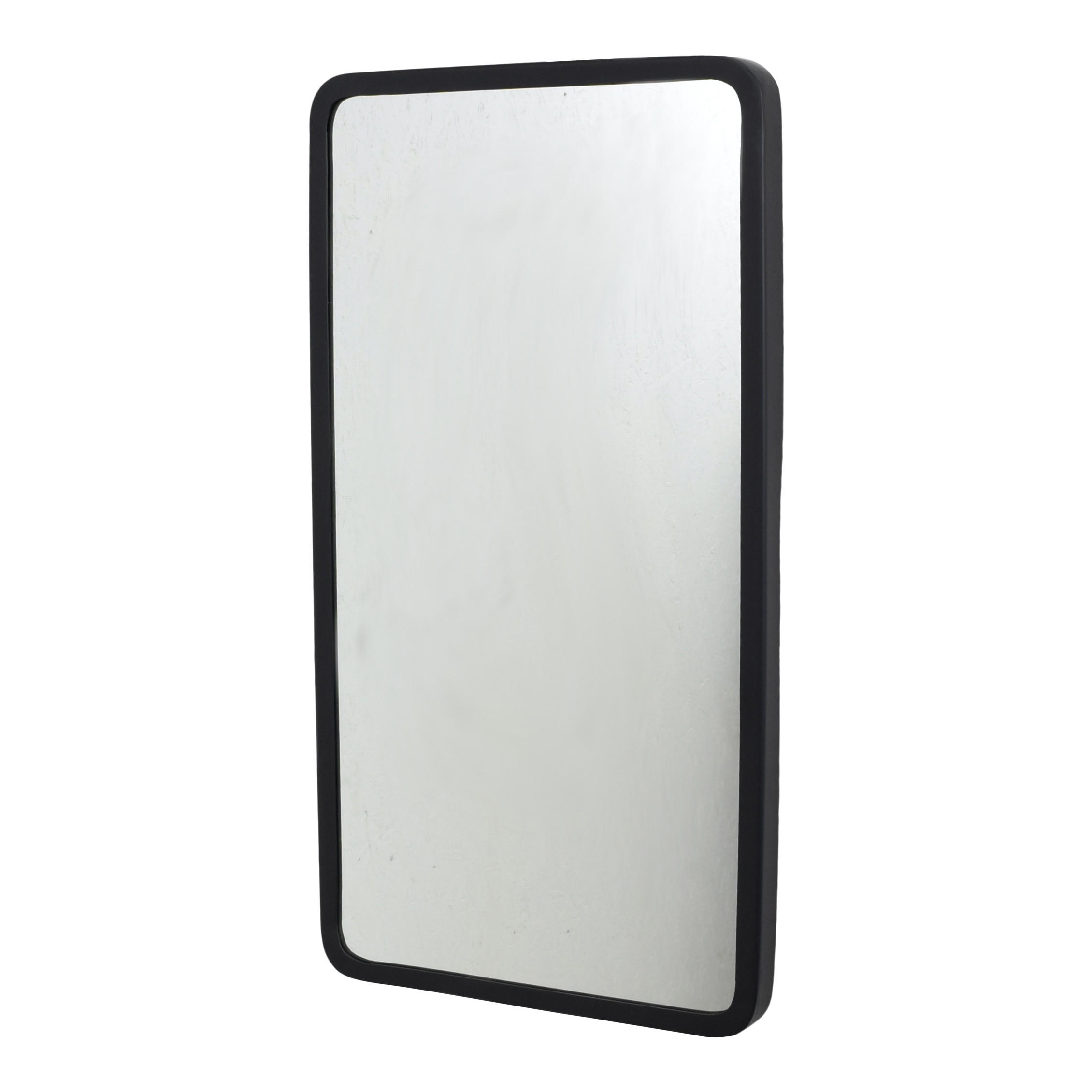 WANDSPIEGEL Rico Schwarz - Schwarz, Metall (40/74/4cm) - LOFT42