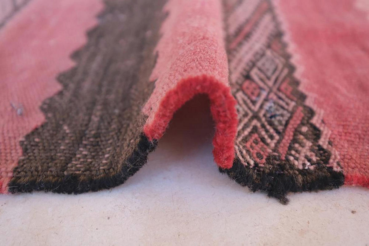 BERBERTEPPICH aus reiner Wolle 144x 253 cm - Pink, Naturmaterialien (144/253cm) - AFK Living