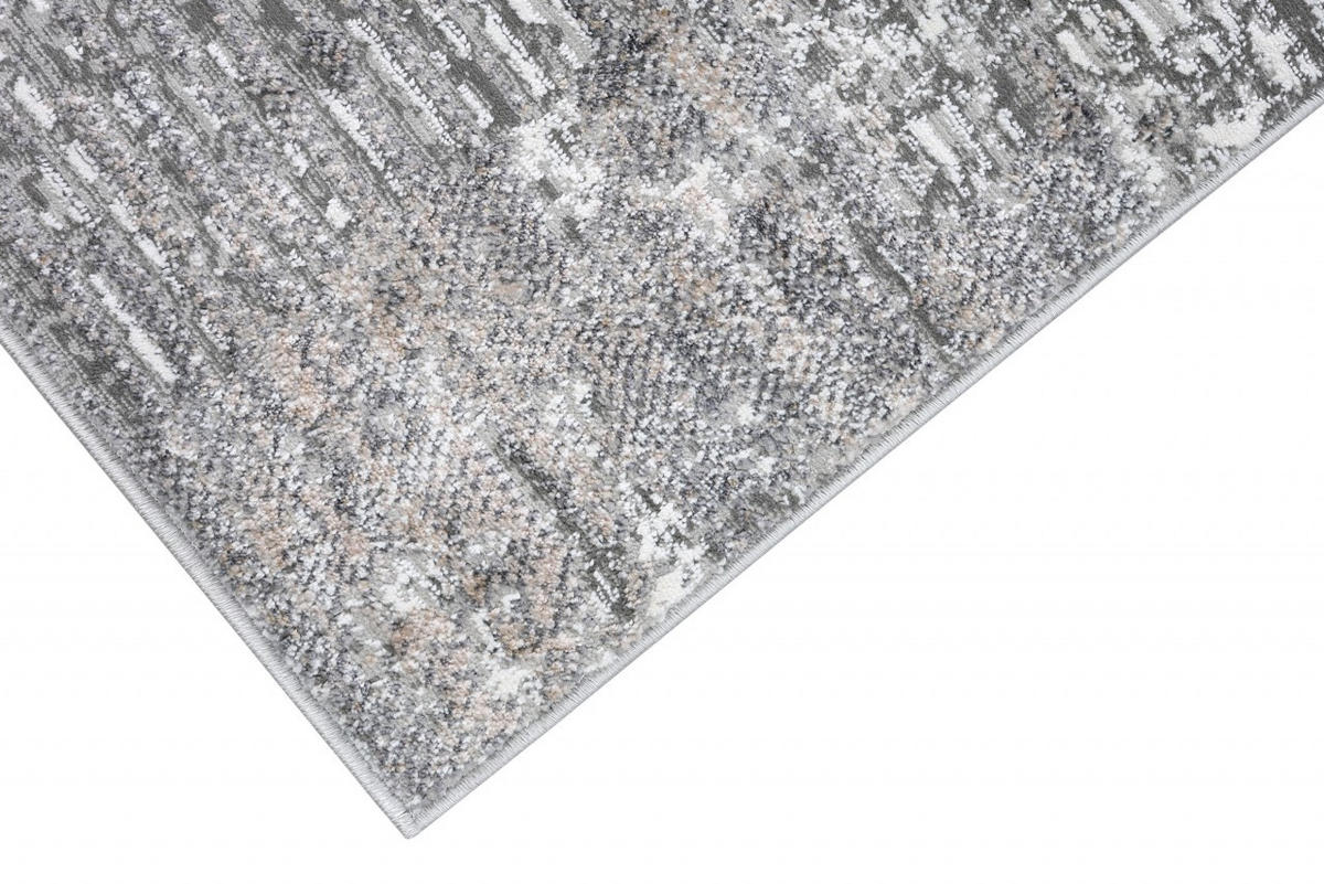 KOBEREC grafitový šedý abstraktní - 230 x 240 cm - šedá, textil (230/240cm) - Mazovia