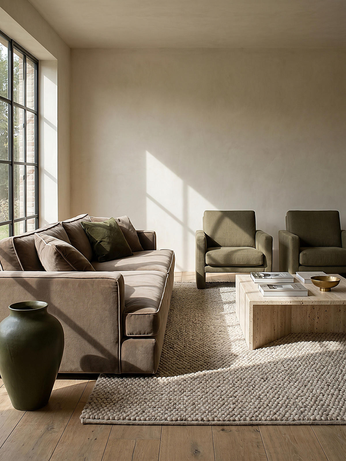 TEPPICH Uni-Design, hochdicht MEDWAY, Beige 80x150 cm - Beige, Textil (150/80cm) - KADIMA DESIGN