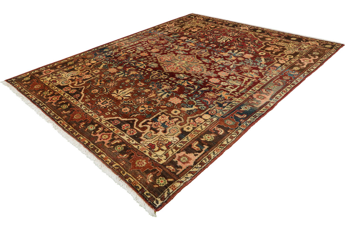 TEPPICH Heritage Mehrfarbig 156/100 cm Schurwolle - Multicolor, Textil (100/156cm) - Looma