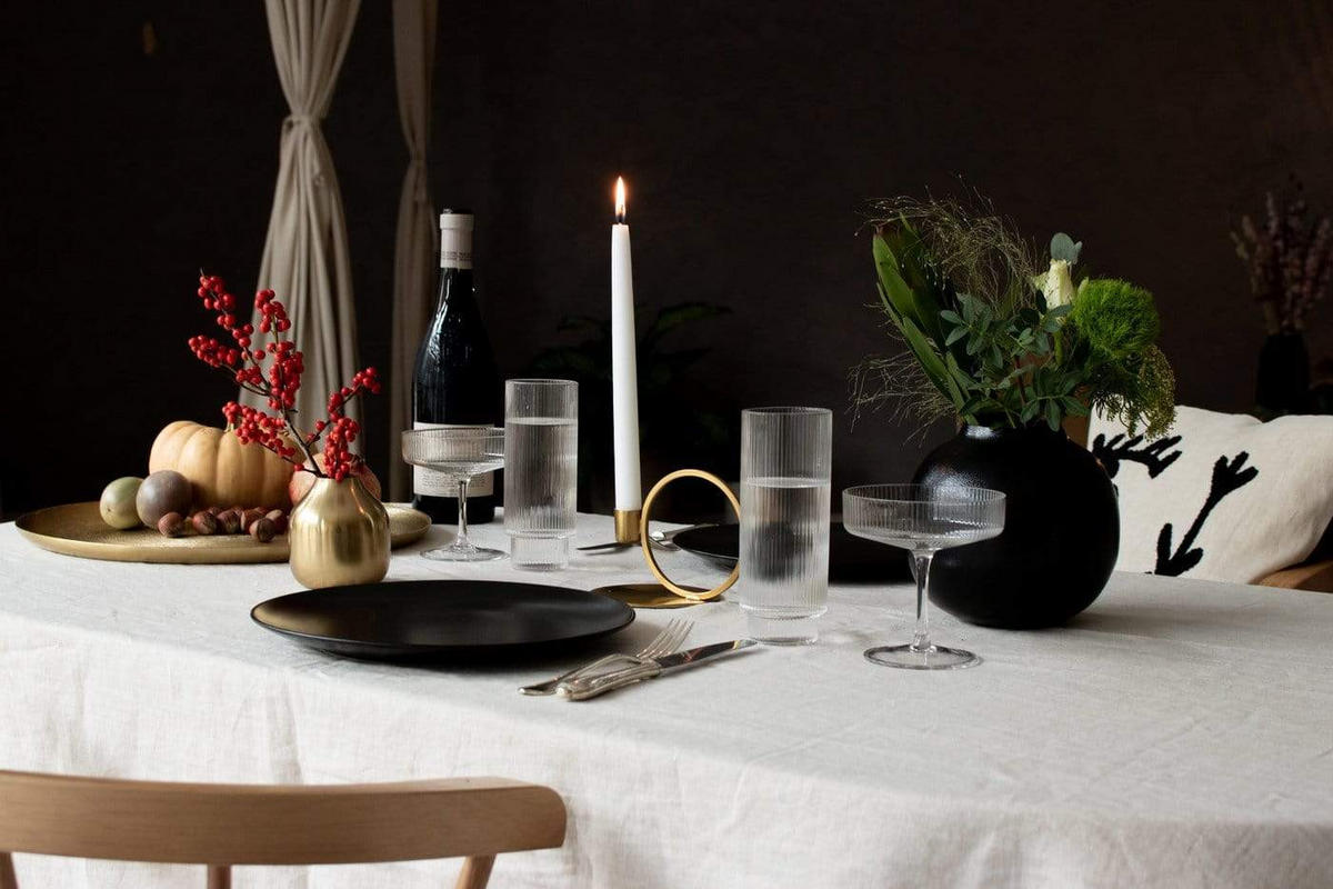 KERZENHALTER Geo aus Eisen in Gold 14/10 cm - Goldfarben, Metall (10/10/14cm) - LaLe Living