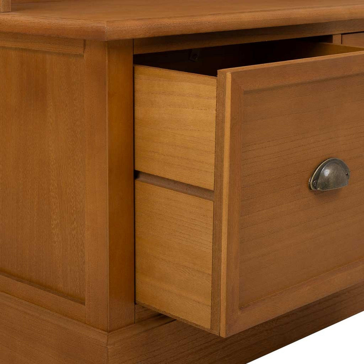 GARDEROBENBANK aus Holz, 92x39,5x184 cm, braun - Braun, Holz (92/184/39.5cm) - Wanderlust