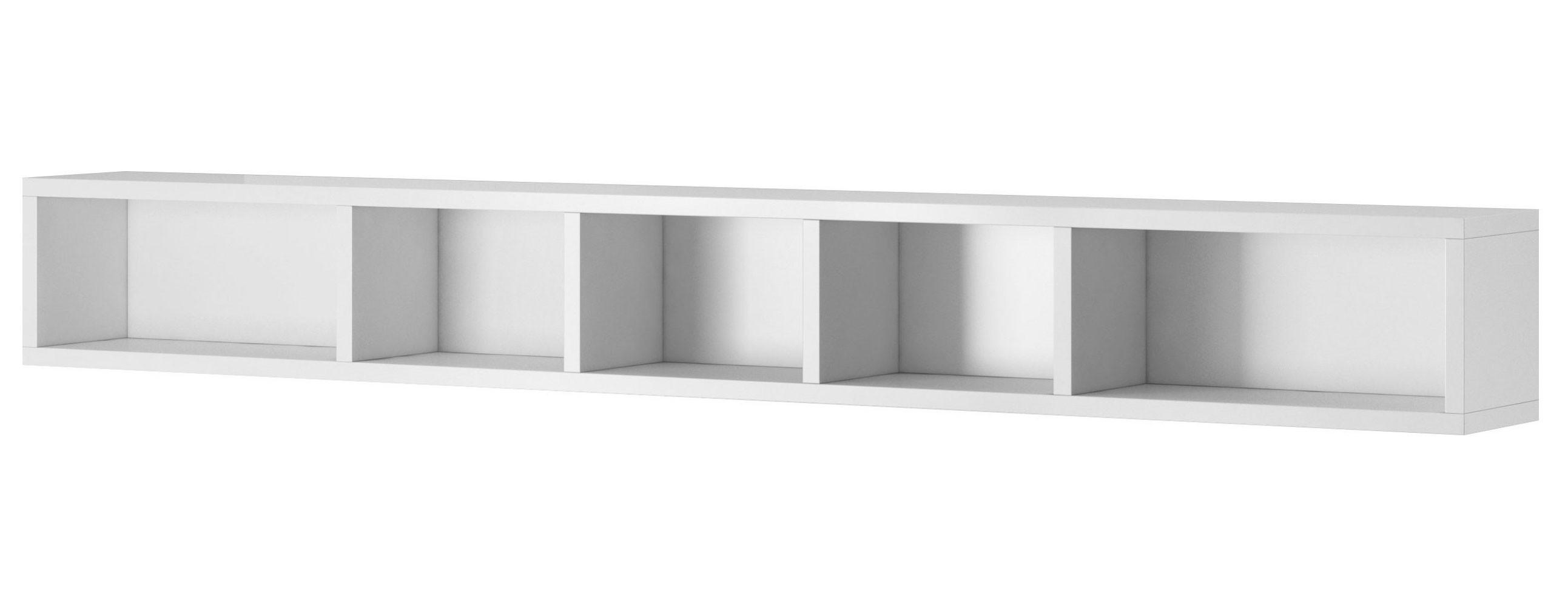 WANDREGAL Toledo weiß 169 / 19 / 20,5cm - Weiß, Holz/Holzwerkstoff (169/21/19cm) - Feldmann-Wohnen