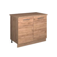 SPÜLENUNTERSCHRANK Fame-Line, Goldkraft Eiche/Goldkraft Eiche, 100 cm, AP Eiche - Honigeiche, Holzwerkstoff (100/82/60cm) - Vicco