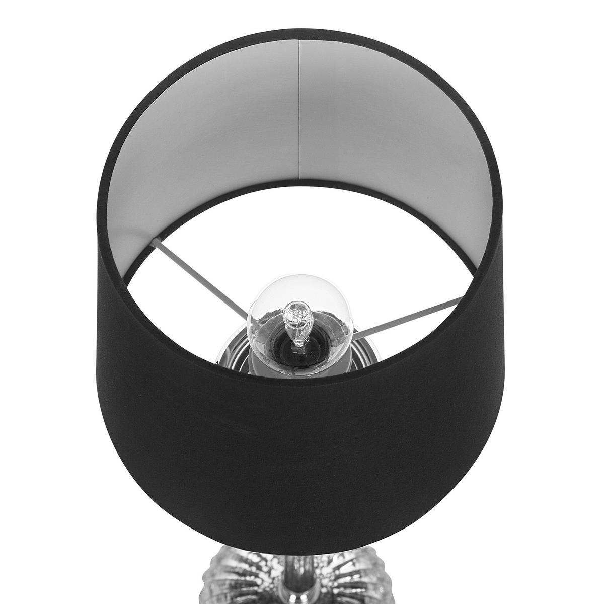 TISCHLAMPE Kubena 18/18/62 cm - Schwarz, Keramik (18/18/56cm) - Beliani