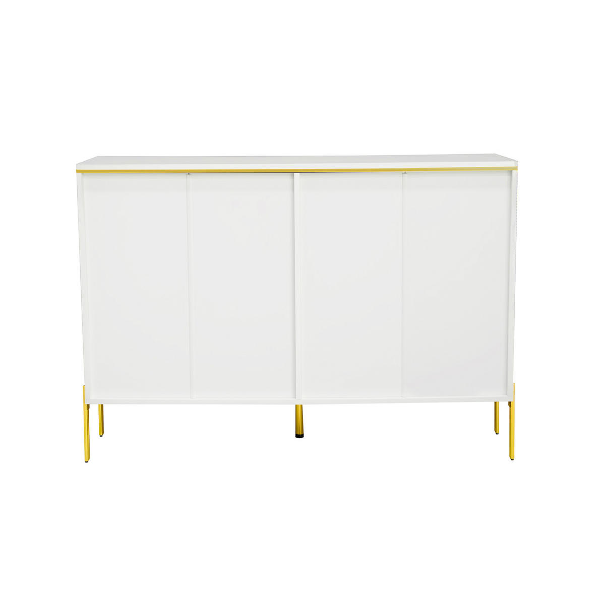 SIDEBOARD 120/40/85,5 cm mit 6 Schubladen und Hochglanzfronten, Weiß - Weiß, Holzwerkstoff (120/85.5/40cm) - Redom