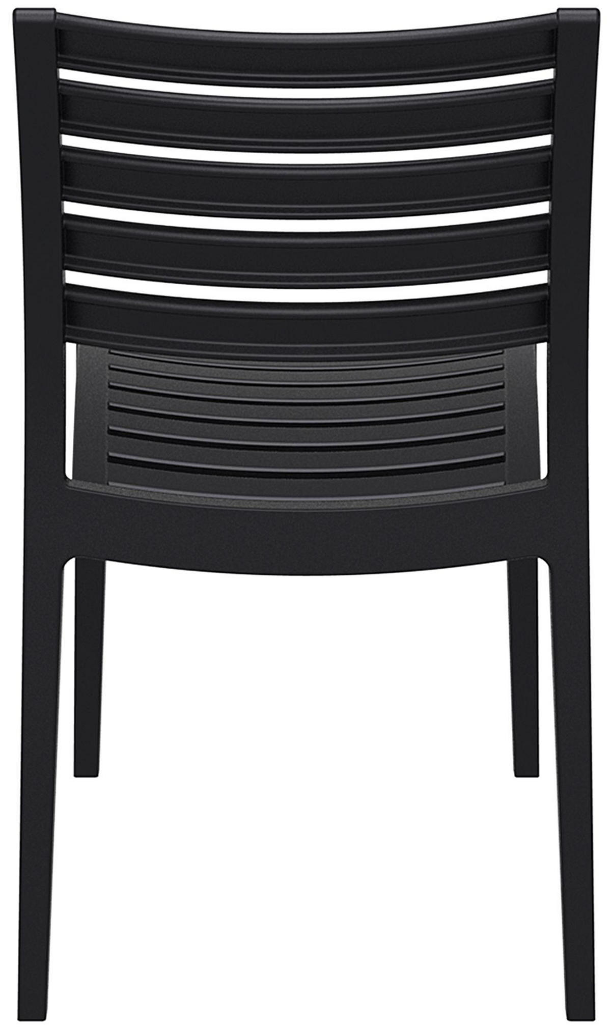 GARTENSTUHL Kunststoff schwarz - Schwarz, Kunststoff (48/82/58cm) - CLP
