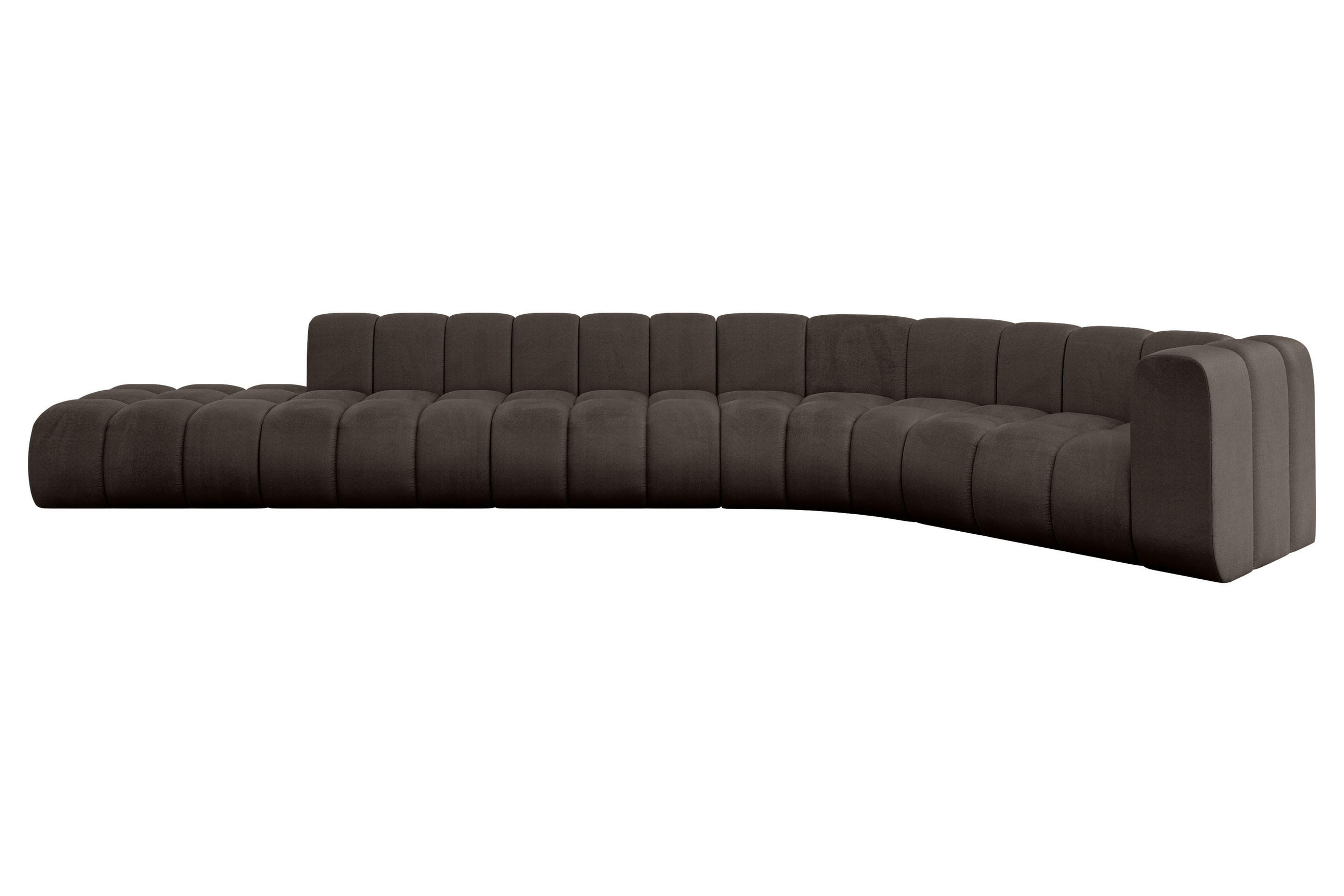 Altdecor Ecksofa Braun 490x194 cm