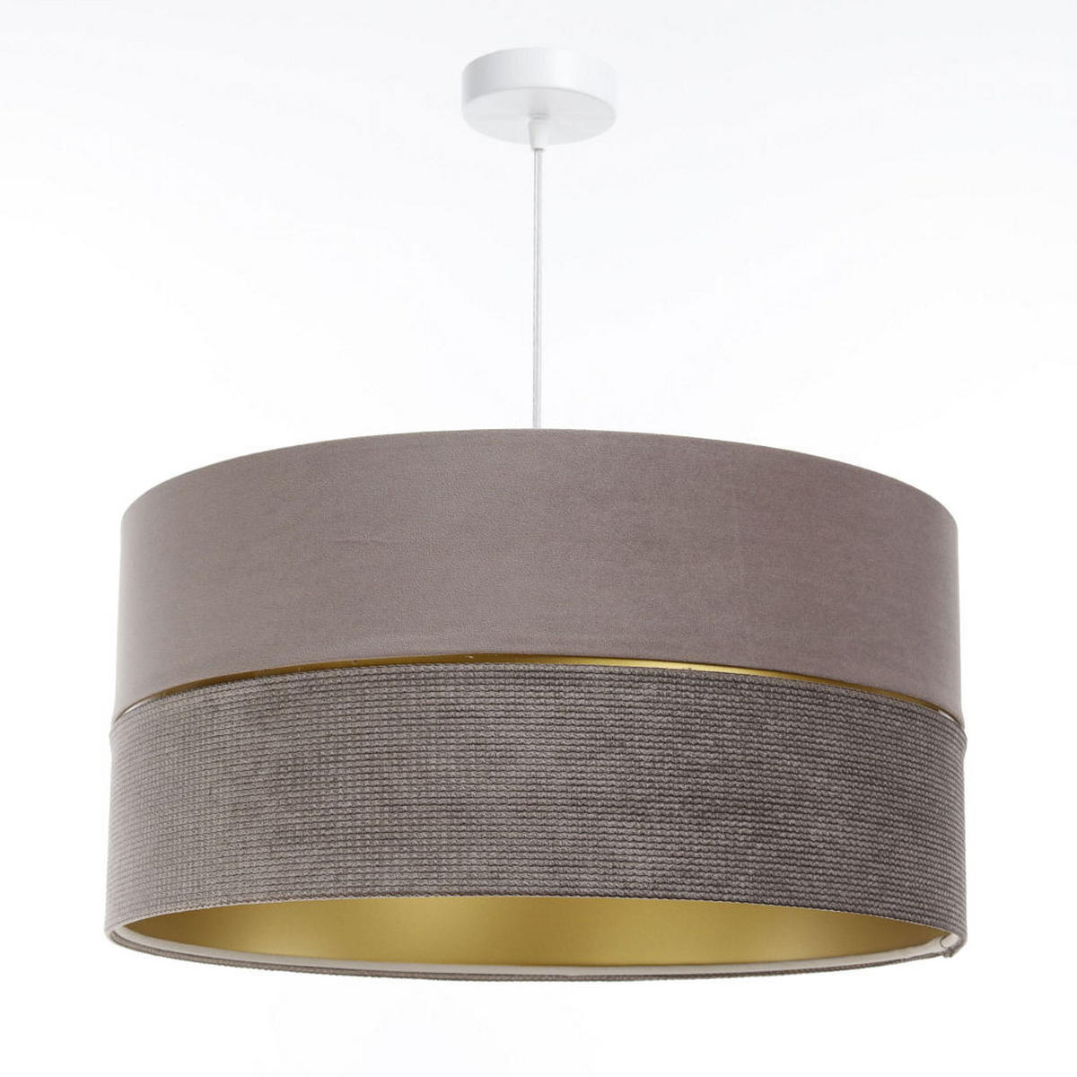 HÄNGELEUCHTE Gold 60/30 cm - Goldfarben/Braun, Kunststoff (60/1/30cm) - ONZENO