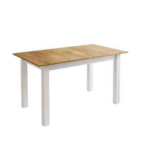 ESSTISCH ARTON 140-195 cm für 6-8 Personen - Eichefarben/Weiß, Holzwerkstoff/Metall (140/80/77cm) - Lookway