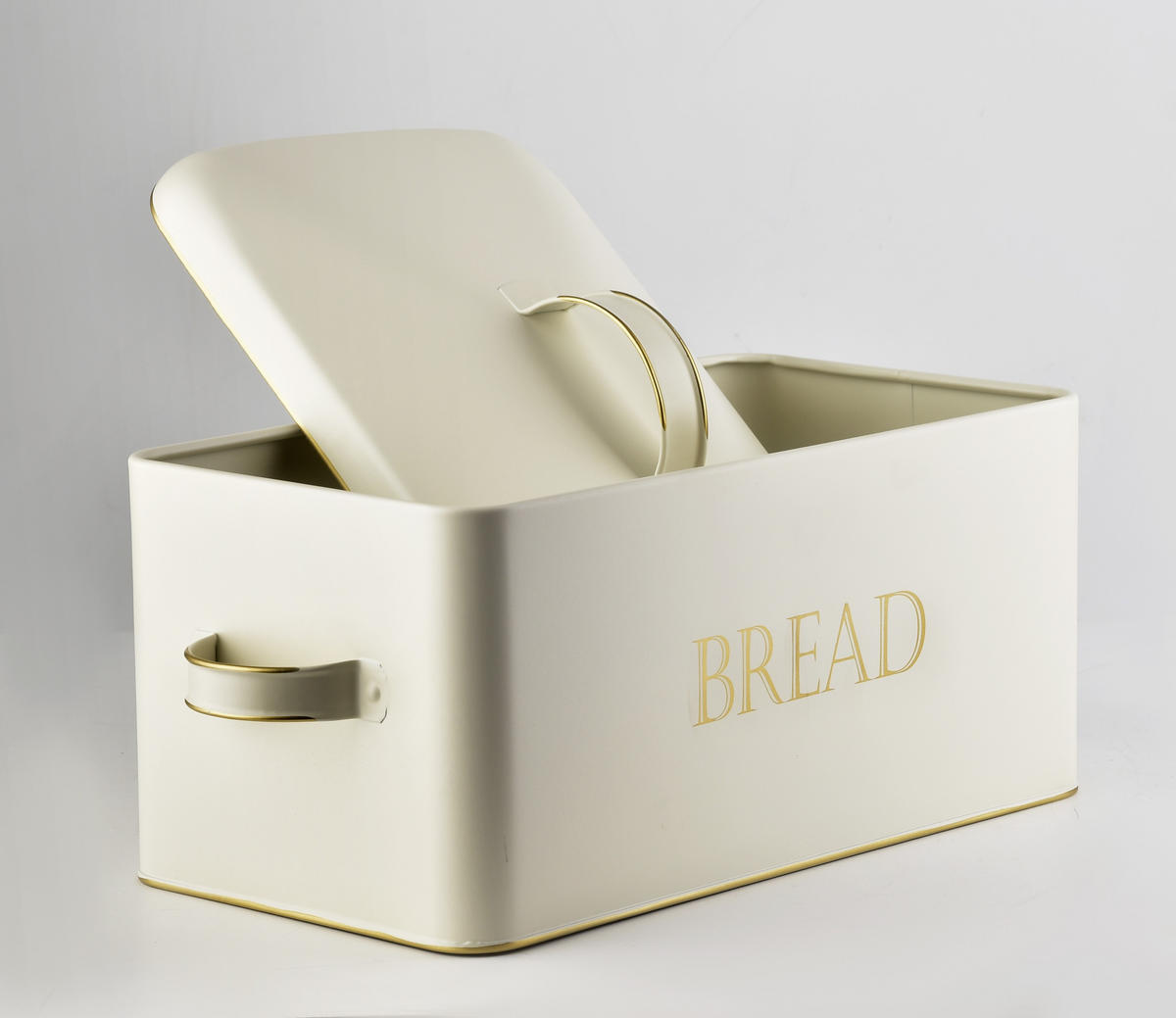 BROTKASTEN Sandy Beige 39.5/19.5/18 cm Metall - Beige, Metall (19.5/18/39.5cm) - Mondex