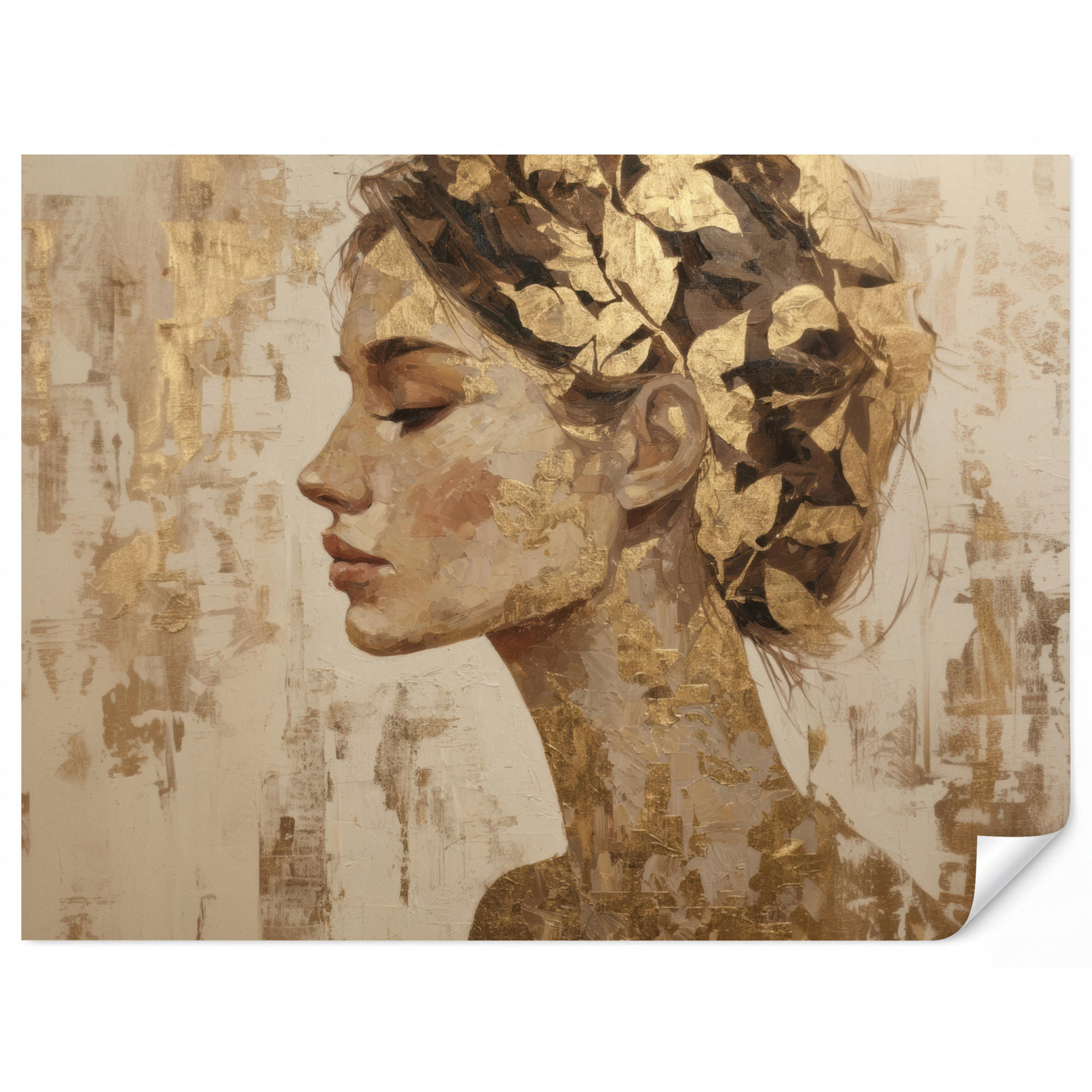 OnlyWow Tapete Gold 400x300 cm