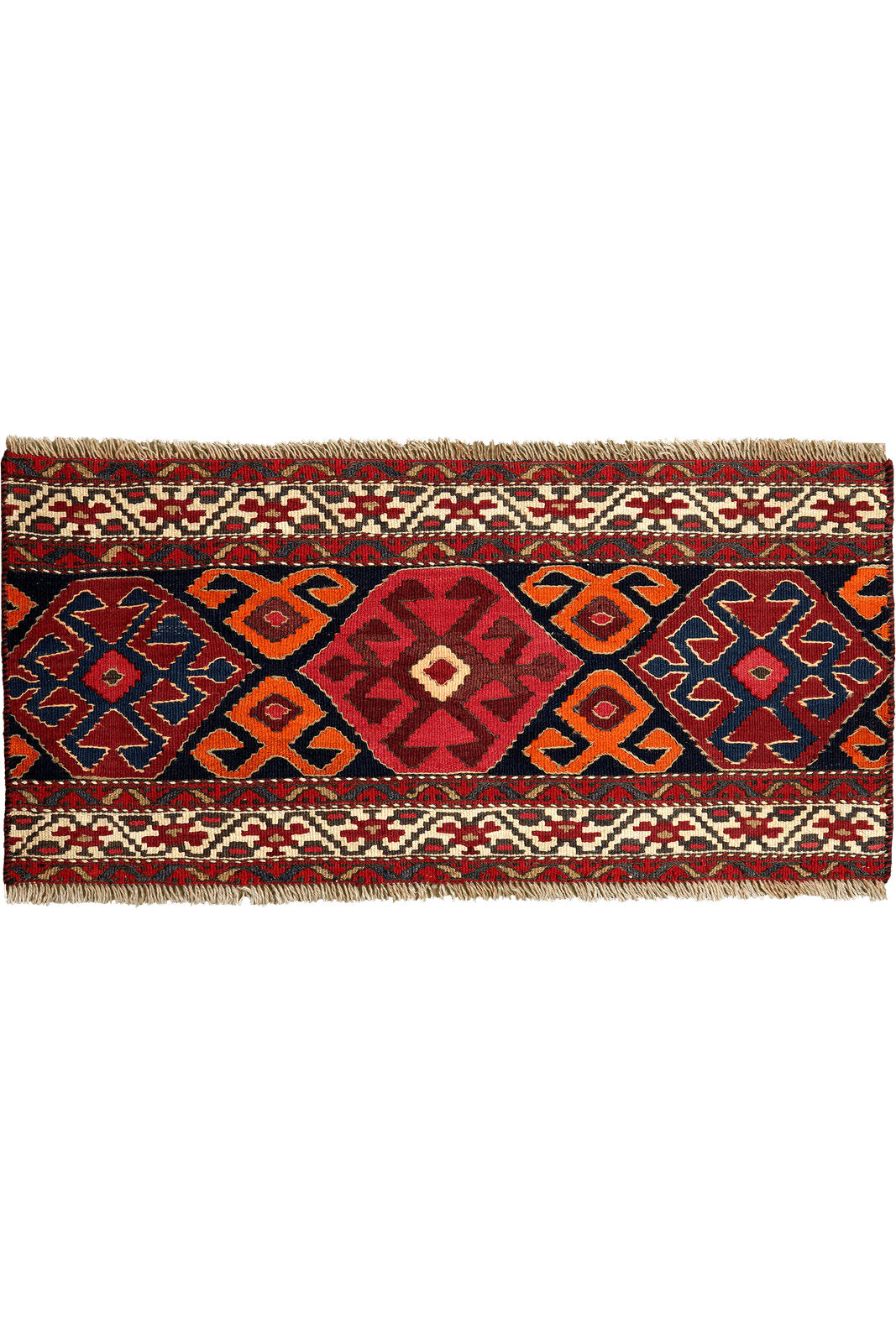 Looma Kelim-Teppich Blau 53x110 cm