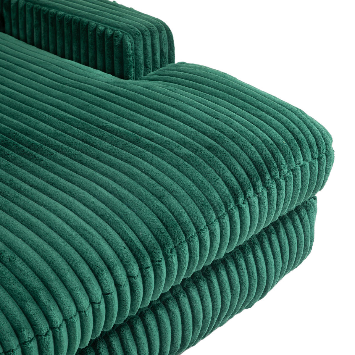 SOFABETT 125/155/63 cm Smaragd - Smaragdgrün, Textil (155/63/125cm)