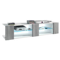 LOWBOARD Movie Fronten in Avola-Anthrazit - Anthrazit, Holzwerkstoff (134/29/39cm) - Vladon
