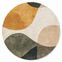 ROHOŽKA Tvary - okrově žlutá - abstraktní 90x90 cm - různobarevná, textil/umělá hmota (90/0.4cm) - MuchoWow