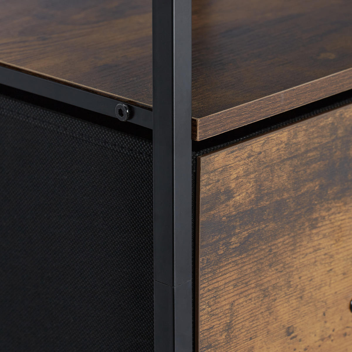 VINTAGE-REGAL - Multicolor, Holz/Holzwerkstoff (43/155/42.5cm) - Relaxdays