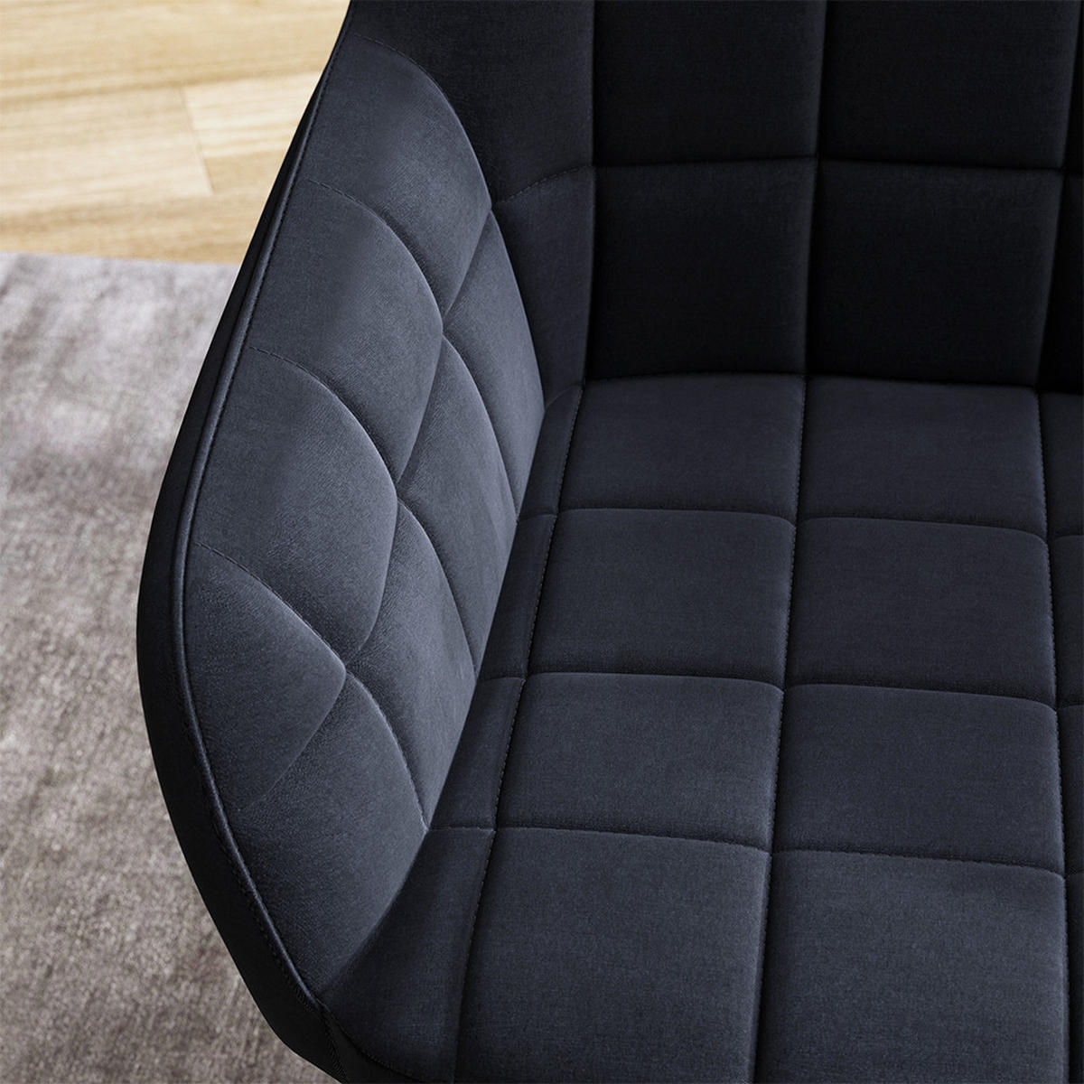 ŽIDLE JÍDELNY Relio Černá 53.5 x 55.5 cm - černá, textil (53.5/79/55.5cm) - Vicco