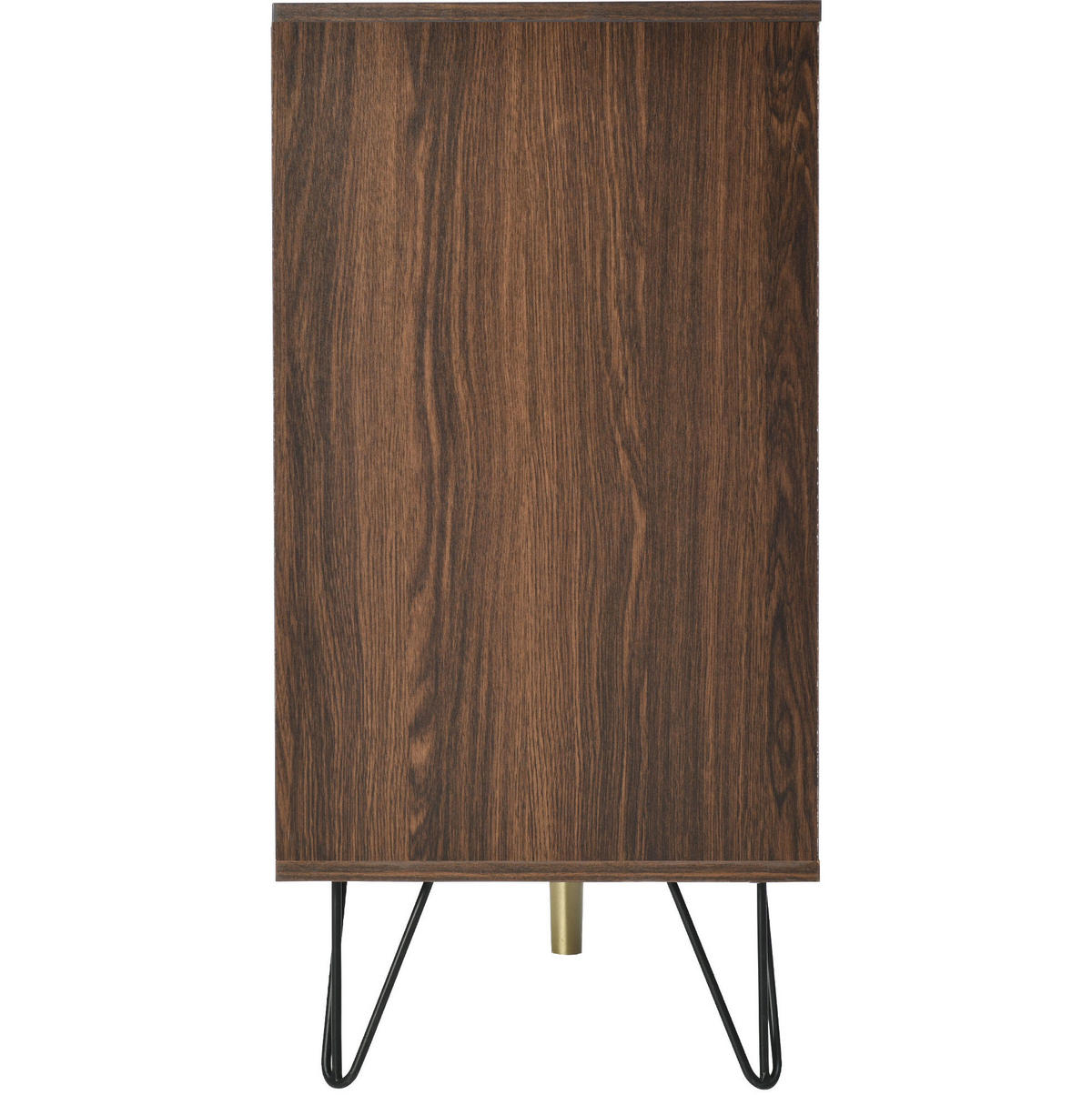 KOMMODE aus Spanplatte 120x38x76,5cm in Natur mit 3 Türen - Naturfarben, Holzwerkstoff (120/76.5/38cm) - Modfu