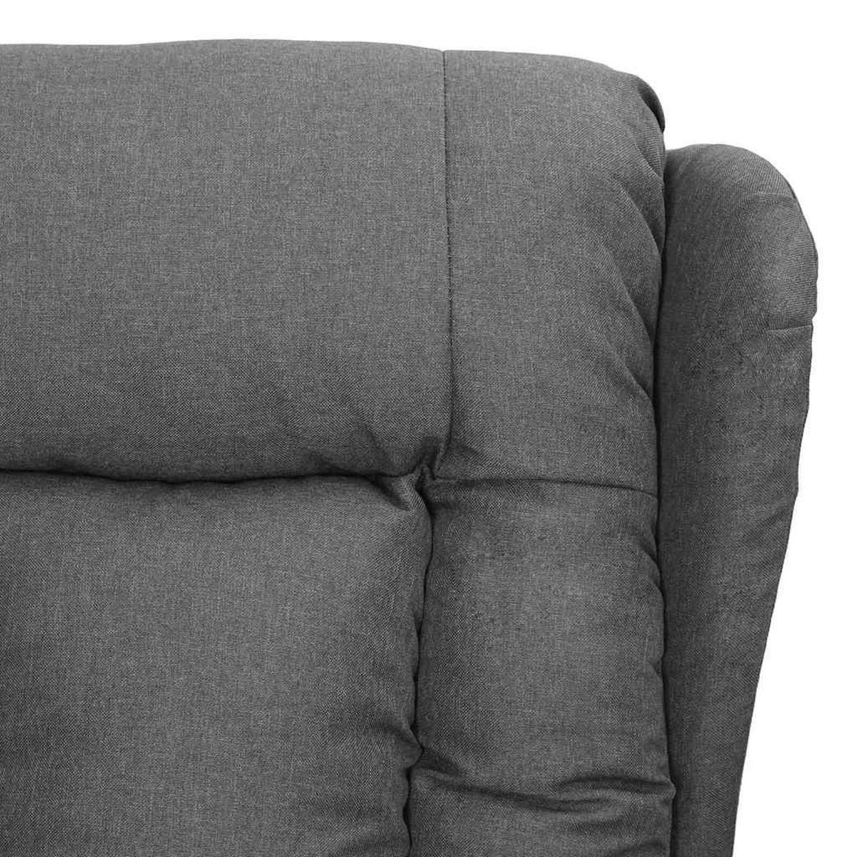 RELAXSESSEL Hellgrau Stoff - Grau, Textil (96/99.5/72.5cm) - vidaXL