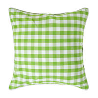 KISSENHÜLLE Karo-Muster 60/60 cm, 100% Baumwolle - Grün, Textil (60/60cm) - Homescapes