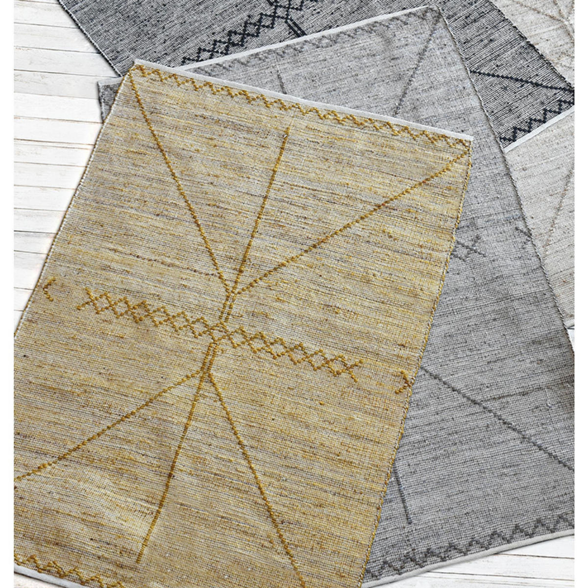 TEPPICH Jiazi gold 190 x 290 cm - Goldfarben, Textil (190/290cm) - The Rug Republic