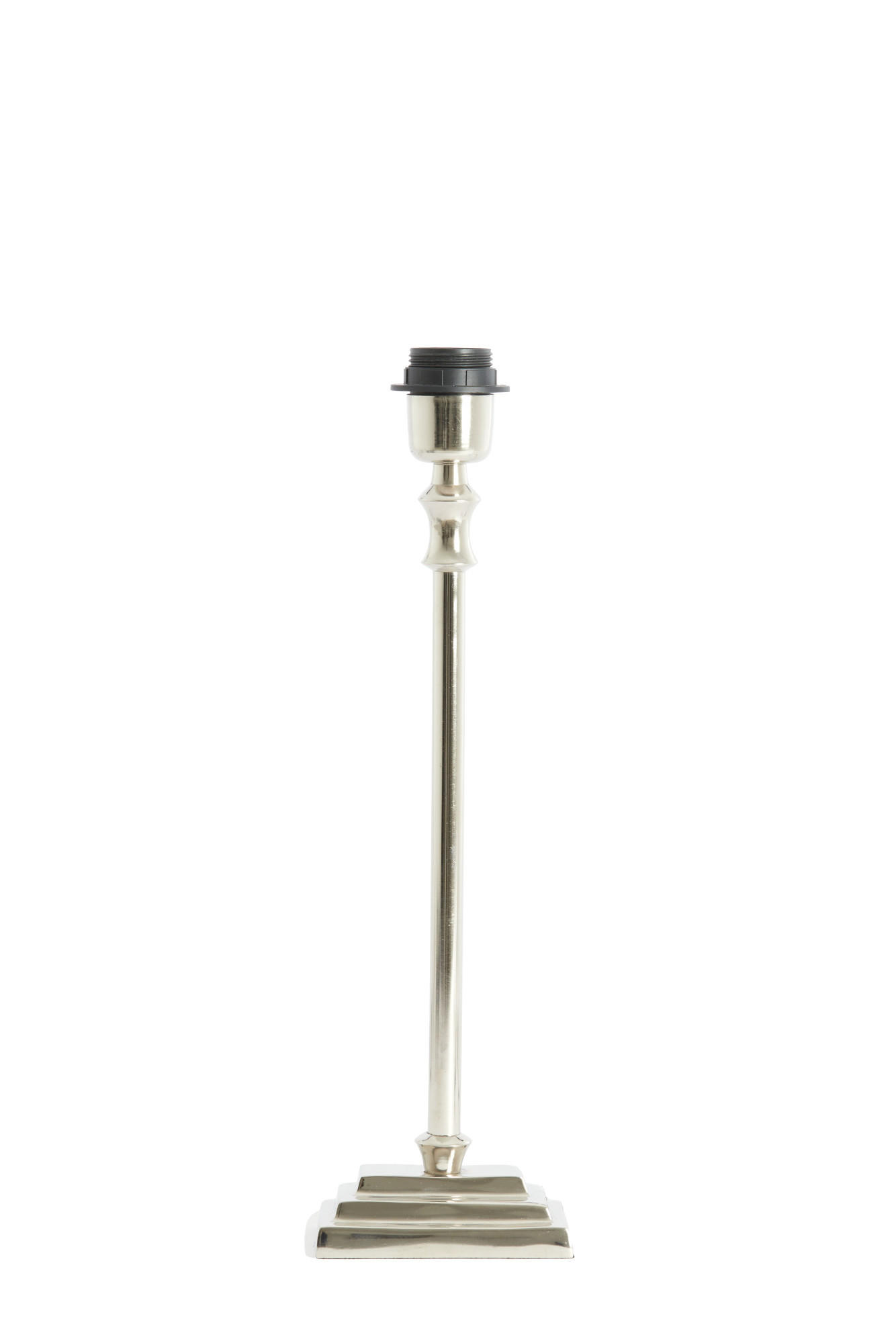 LAMPENFUSS Kota Silber 12/7,5/38 cm - Silberfarben, Metall (12/7.5/38cm) - Light & Living