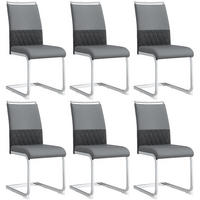 SCHWINGSTUHL DE-35903 6er-Set mit Querstreifen-Rückenlehne Grau - Grau, Metall (48/95/42cm) - ComfortXL